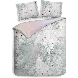 Heckett & Lane Darian Dekbedovertrek - Litsjumeaux XL - 260x200/220 cm - Dreamy Light Blue