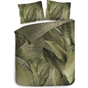 Heckettlane Bruna Dekbedovertrek - Lits-jumeaux - Katoen - 240x200-220cm - Groen