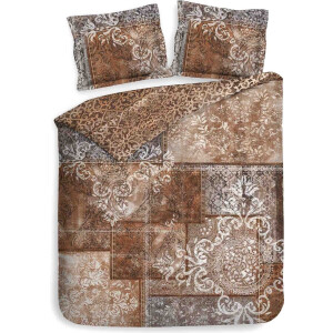Heckett & Lane Amaro Dekbedovertrek - Lits-jumeaux - 260x200/220 cm - Brick Red