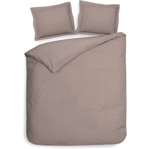 Heckettlane Dekbedovertrek Punto - Bedlinnen met Stippen - 240x200-220 cm - Lits-Jumeaux - Roze - Dekbedovertrek van 100% Katoen-Satijn