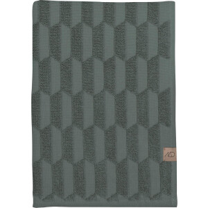 Mette Ditmer - Geo handdoek Pine Green 50 x 95 cm