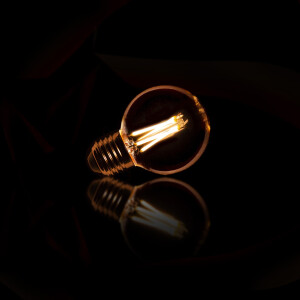LifestyleFurn Kooldraadlamp 'LED' Bol Ø6cm, Amberkleurig, Dimbaar