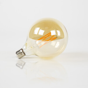 Kooldraadlamp 'Bol XL' Ø12,5cm E27 LED 6W goldline, dimbaar