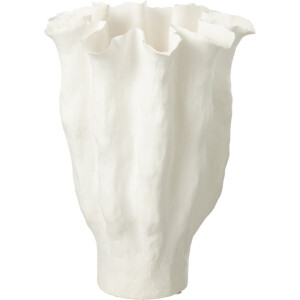 J-Line vaas Calyx - keramiek - wit - large - 42 cm hoog