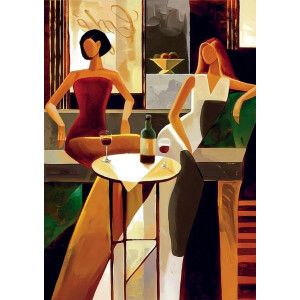 Wine Time – Luxe Dibond Kunstwerk | Fotoprint op Aluminium Composiet | Blind Aluminium Ophangframe | Gratis Bezorging & Professionele Verpakking