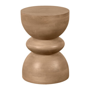 Lewis & Loft Bijzettafel Luis - Gestapeld - FSC® mangohout - Rond 35 - Naturel mat