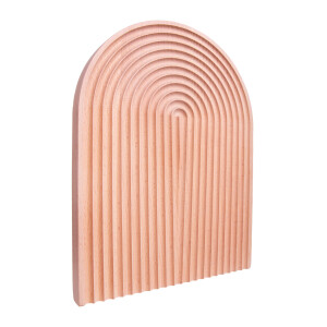 QUVIO Decoratieve regenboog tray - Groot - Hout - Bruin