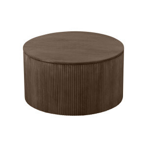Lewis & Loft Salontafel Lonne - FSC® mangohout - Met opbergruimte - ⌀70 cm - Bruin