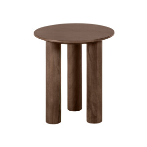 Lewis & Loft Bijzettafel Lian - FSC® Mangohout - Rond ⌀40 cm - Bruin