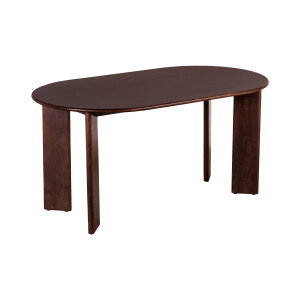 Lewis & Loft Eettafel Lila - Ovaal - 160 x 90 cm - FSC®-gecertificeerd mangohout - Walnoot bruin