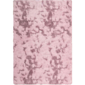 vidaXL - Hoogpolig - vloerkleed - NAVARRA - 160x230 - cm - polyester - stoffig - roze
