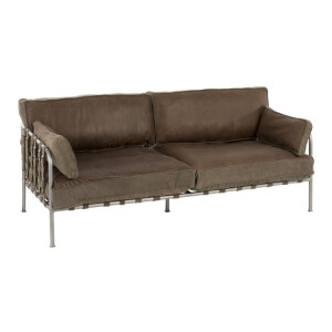 J-Line Bank 'Orpha' 2-zits, kleur Groen / Zilver