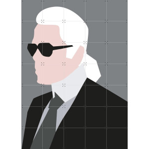 IXXI Karl, Helena Ravenne - 100 x 140 cm - Gratis ophangtool - Grote wanddecoratie en posters - Grafisch Ontwerp, Illustraties, Geometrische Kunst