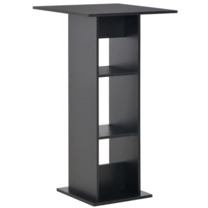 vidaXL - Bartafel - 60x60x110 - cm - zwart