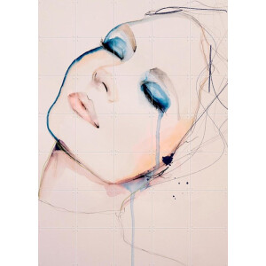 IXXI Insight, Leigh Viner - 100 x 140 cm - Gratis ophangtool - Grote wanddecoratie en posters - Illustraties, Aquarel, Line art, Woonkamer, Gang