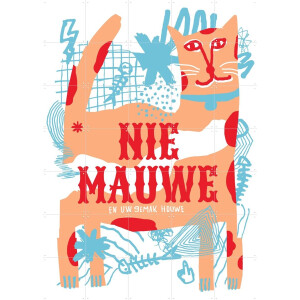 IXXI Nie Mauwe, Studio Turbo - 100 x 140 cm - Gratis ophangtool - Grote wanddecoratie en posters - Cartoonesk, Fantasierijk, Grafisch Ontwerp