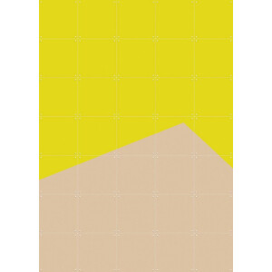 IXXI Color blocking - Yellow Beige, Allon Dery - 100 x 140 cm - Gratis ophangtool - Grote wanddecoratie en posters - Abstract, Kleurrijk, Grafisch