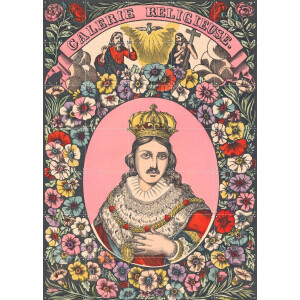 IXXI Louis, Aster Edition - 100 x 140 cm - Gratis ophangtool - Grote wanddecoratie en posters - Kleurrijk, Vintage, Illustraties, Woonkamer