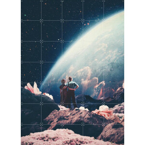 IXXI Often Mistaken for Absent, Frank Moth - 100 x 140 cm - Gratis ophangtool - Grote wanddecoratie en posters - Surrealisme, Digitale Kunst