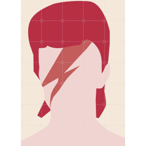 IXXI David, Helena Ravenne - 100 x 140 cm - Gratis ophangtool - Grote wanddecoratie en posters - Geometrische Kunst, Minimalisme, Illustraties