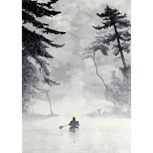 IXXI Towards the adventure, Natalie Bruns - 100 x 140 cm - Gratis ophangtool - Grote wanddecoratie en posters - Aquarel, Mancave, Slaapkamer