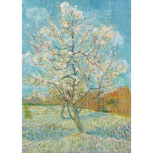 IXXI De roze perzikboom (1888), Vincent van Gogh (1853 - 1890) & Van Gogh Museum - 100 x 140 cm - Gratis ophangtool - Grote wanddecoratie en posters -