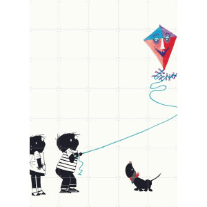 IXXI Vlieger, Fiep Westendorp - 100 x 140 cm - Gratis ophangtool - Grote wanddecoratie en posters - Speels, Illustraties, Cartoonesk, Babykamer