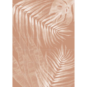 IXXI Mocha Leaves No. 1, Melloi Art & Various - 100 x 140 cm - Gratis ophangtool - Grote wanddecoratie en posters - Abstract, Naturalisme