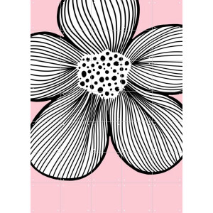 IXXI Blossom Pink, BAINAI - 100 x 140 cm - Gratis ophangtool - Grote wanddecoratie en posters Babykamer, Kinderkamer, Kinderen