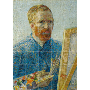 IXXI Zelfportret als schilder (1888), Vincent van Gogh (1853 - 1890) & Van Gogh Museum - 100 x 140 cm - Gratis ophangtool - Grote wanddecoratie en