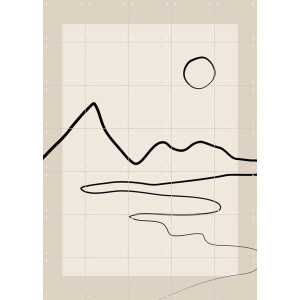 IXXI Line art 2, Elena Ristova & Various - 100 x 140 cm - Gratis ophangtool - Grote wanddecoratie en posters - Grafisch Ontwerp, Abstract