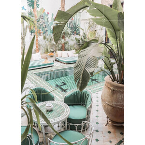 IXXI Marrakech, Henrike Schenk - 100 x 140 cm - Gratis ophangtool - Grote wanddecoratie en posters - Fotografie, Moorse Kunst, Illustraties, Café
