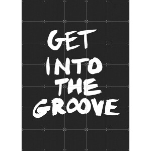 IXXI Get into the Groove, Marcus Kraft - 100 x 140 cm - Gratis ophangtool - Grote wanddecoratie en posters - Grafisch Ontwerp, Pop art, Illustraties,