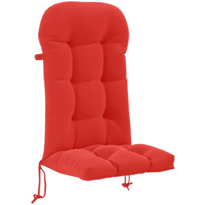 vidaXL - Zon - Ligzitzak - Kussen - PUTTEN - 100% - Polyester - Rood