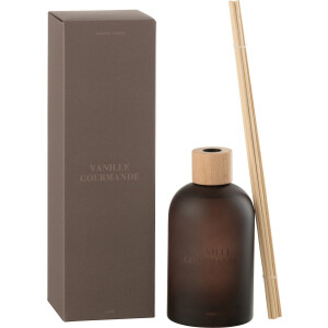 J-Line geurstokjes Accords Essentiels - Vanille Gourmande - bruin - 250 ml