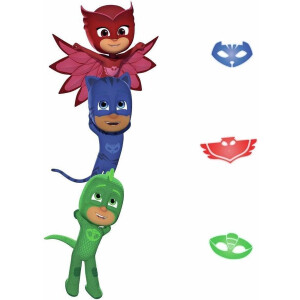 muurstickers PJ Masks vinyl 6 stuks