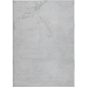 vidaXL Grijze Vloerkleed - Vloerkleed - Vloerkleed IZA laagpolig Scandinavisch 200x280 cm grijs - Polyester Vloerkleed - Zacht Vloerkleed - Modern Vloerkleed