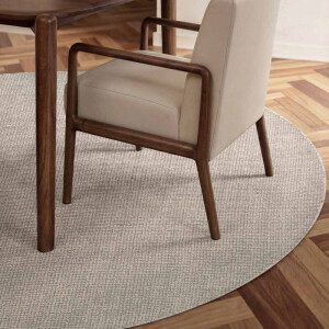 Vloerkleed Croom Rond - Natuurlijk Wit Xcm - Wol - Dekbed-Discounter.nl