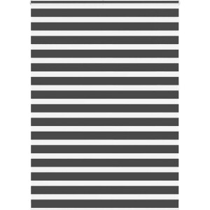 vidaXL Zebra rolgordijn - 160x230 cm - Zwart