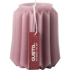 Figuurkaars lantaarn H85cm donkerroze - Gusta®