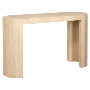 Richmond Ovale Sidetable 'Biltmore' Travertin, 140cm