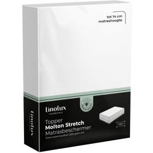 Linolux Molton Topper Hoeslaken Stretch de Luxe 180x210-200x220