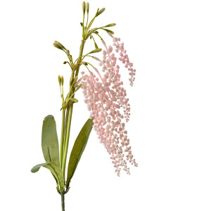 Clayre & Eef Kunstbloem - Zijden 82 cm Roze Kunststof Kunstbloemen