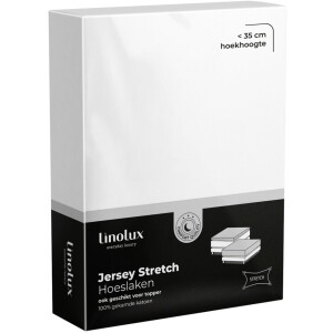 Linolux (topper) Hoeslaken Jersey White 90x220