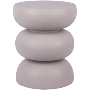 Leitmotiv Kruk Curva - Warmgrijs - 35.5x35.5x44cm - Modern