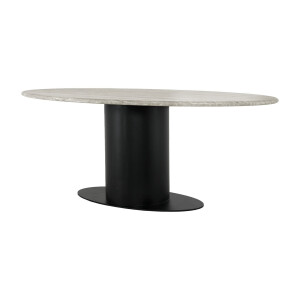 Richmond Ovale Eettafel 'Brodman' Marmer, 200 x 100cm
