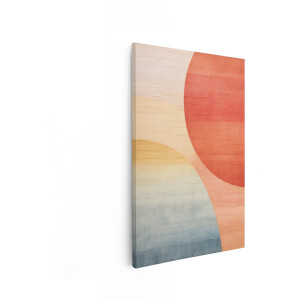 Artaza Canvas Schilderij Abstract - 80x120 cm - Wanddecoratie Modern - Muurdecoratie Boho - Decoratie Woonkamer - Schilderijen Op Canvas
