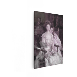 Artaza Canvas Schilderij Portret Vrouw - 20x30 cm - Wanddecoratie Vintage - Muurdecoratie Klassiek Schilderij - Decoratie Slaapkamer