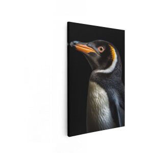 Artaza Canvas Schilderij Pinguïn - 60x90 cm - Wanddecoratie Vogels - Muurdecoratie Dieren - Decoratie Natuur Portret - Schilderijen Op Canvas