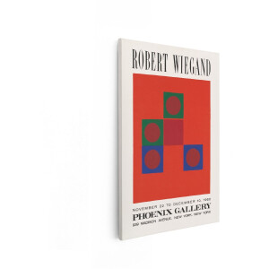 Artaza Canvas Schilderij Abstract Robert Wiegand - 80x120 cm - Wanddecoratie Tentoonstellingsposter - Muurdecoratie Modern - Decoratie Geometrisch